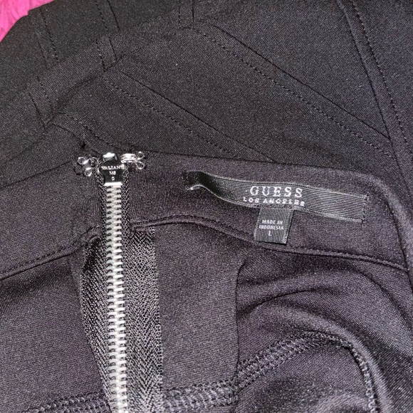 Guess Sleek Black Pencil Skirt Set Womens Size Large - Picture 7 of 11